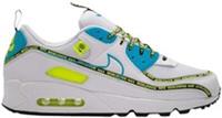 Original Nike Men's Air Max 90 SE White Blue Black Trainers CZ 6419 100