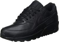 Original Nike Men's Air Max 90 Leather Black Trainers CZ5594 001