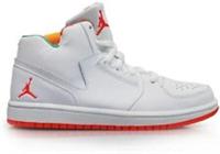 Original Unisex Nike 1 Flight 3 Premium BP Trainers White Red Citrus 729516 101