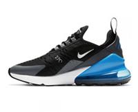Unisex Original Nike Air Max 270 Trainers Black Blue Metallic Silver DC9199 002
