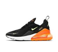 Original Unisex Kids Nike Air Max 270 SE (GS) Trainers Black Orange CV9641 001