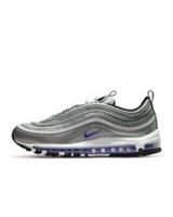 Original Mens Nike Air Max 97 Metallic Silver Purple Trainers DJ0717 001