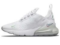 Original Kids Unisex Original Nike Air Max 270 White Green Trainers DM9474 100