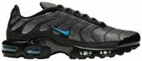 Original Unisex Nike Air Max Plus Tuned 1 GS Black Blue Grey Trainers DD3230 001
