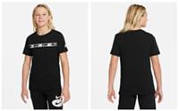 Nike Sportswear Older Kid s Short Sleeve Top, Black Size Small 8 - 10 years