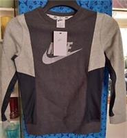 Nike Hybrid Fleece Logo Crew Junior Sweatshirt, Children's Size S (8-10 Years)