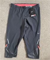 WOMENS NIKE DRI-FIT STAY WARM RUNNING GYM 1/2 LEGGINGS S SMALL