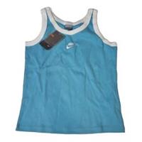 Nike Girls Baby Blue Tank Top With Embroidered Logo, Multiple Sizes Available