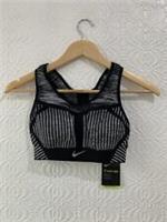 Nike Womens Flyknit High Support Sports Bra Grey / Black Size 8 BNWT - XS Regular