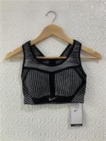 Nike Womens Flyknit High Support Sports Bra Grey / Black Size 10 BNWT - S Regular