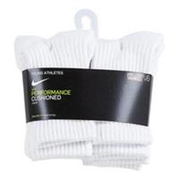NIKE 6 PAIR COTTON CUSHIONED CREW SOCKS SPORTS SOCKS CHILD/JUNIOR SIZES 6-2 UK