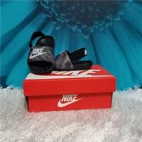 Nike Kawa Infant Black/Pure Platinum Black Slides (Multiple Sizes Available)