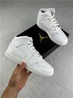 Nike Air Jordan 1 Mid GS | White | 554725-136 | FAST SHIPPING ?