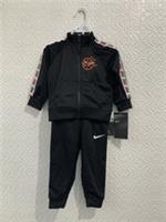 Nike Boys Tracksuit Black / Orange / White Size 12 Months BNWT