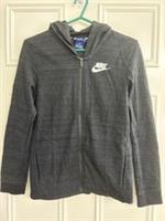 Nike Adv Jumper Womens XSMALL grey Hoodie Long Sleeve Full Zip Swoosh Size XS