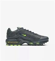 Original Unisex Nike Air Max Plus Tuned 1 GS Grey Volt Blue Trainers CU1718 002
