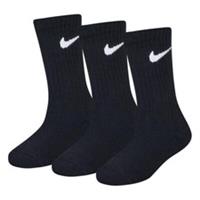 NIKE 6 PAIR COTTON CUSHIONED CREW SOCKS SPORTS SOCKS CHILD SIZES 3 INF-2 JNR UK
