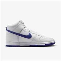 Size UK 14 - Nike Dunk High Top Retro White Concord Blue Leather Trainers