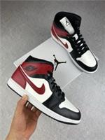 Nike Air Jordan 1 Mid W | Sail/Gym Red-Off | BQ6472-160 | FREE SHIPPING ?