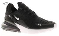 Nike Boys Running Trainers Air Max 270 GS Lace Up Black and White UK Size
