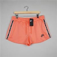 Nike Air Shorts Womens Large Orange Coral Taped Running Gym Training 2.5" BNWT - L Regular