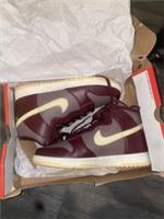 Nike dunk high retro trainers BNIB Wmns UK 5.5 - Leather. Plum/Maroon/Cream