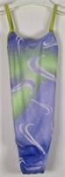Nike Girls Aurora Swoosh Crossback One Piece Purple Green - Age 6-7 Years - New - 6-7 Years Regular