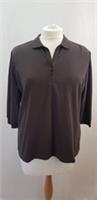 Nike Golf Dri Fit Brown Strectchy Half Sleeve Top Size XL BNWT - XL Regular