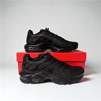NIKE Air Max Plus Mens Triple Black SIZE 6.5 Trainers