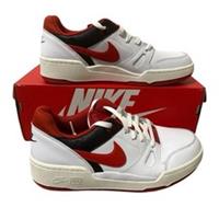 Nike Full Force Low Trainers Mens UK 9 White Mystic Red FB1362-102 Lace Up EU44