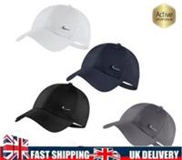 Men Women Nike Heritage 86 Swoosh Metal Cap Baseball Golf Sports Adjustable UK