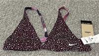 Nike Bralette Womens Large Uk 14 Purple Stretch Swim Reversible BNWT - L Regular