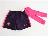 FC Barcelona 2016-17 Kids Away Shorts & Socks Nike Purple Pink 4-5 Years