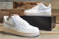 Nike Air Force 1 '07 'Spray Paint Grey' White/Platinum Mens Shoes UK 6 EU 40 New