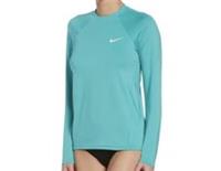 Nike Swim Long Sleeve T-shirt Womens Teal Size XL /REFR12