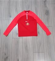 Nike Sunderlad Dri-Fit Top Youth Size S Age 8-10yrs Red Academy Pro 1/4 Zip