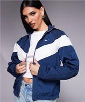 BNWT Womens NIKE Navy Blue Loose Fit Windbreaker Jacket Size XL RRP £90