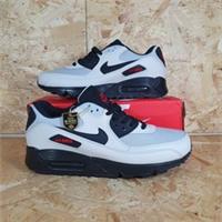 Nike Air Max 90 Size UK 10 Grey Black Red Brand New In Box FREE POSTAGE