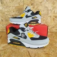 Nike Air Max 90 Size UK 8 Grey Yellow Black Brand New In Box FREE POSTAGE