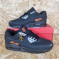Nike Air Max 90 Size UK 6 Black Orange Grey Brand New In Box FREE POSTAGE