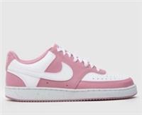 Nike Court Vision Trainers Womens White/Pink Size UK 6 (RefD28)
