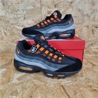Nike Air Max 95 TT UK Size 8 Black Grey Neon Orange Brand New In Box