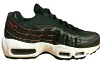 Nike W Air Max 95 Black Bright Crimson Uk 5.5 Ladies Girls CD0175 100 Bnib Wmn