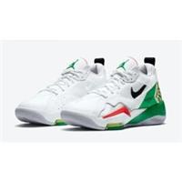 Nike Air Jordan Zoom 92 Basketball White Black Green Trainers .