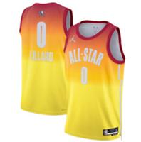 NBA All Star Jersey Kid's Nike 2023 Orange Top - Lillard 0 - New - 18-20 Years Regular