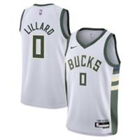 Milwaukee Bucks Kid's Jersey NBA Nike Association - Lillard - New - 8 Years Regular