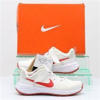 NIKE REVOLUTION 6 JUNIOR TRAINERS UK 10.5C EU 28 WHITE RED RRP £55 AI