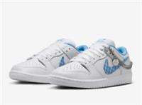 Nike SB Dunk Low Pro x Nicole Hause White and University Blue UK 8.5