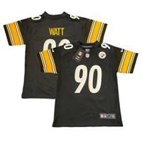 Pittsburgh Steelers NFL Jersey Kid's Nike Home Top - Watt 90 - New - 5-6 Years Loose