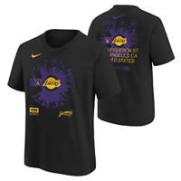 Los Angeles Lakers T-Shirt (Size 18-20Y) Kid's Nike NBA Max 90 Fade Top - New - 18-20 Years Regular